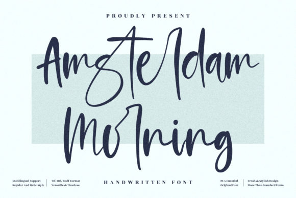 Amsterdam Morning: The Script Font That Elevates Campaign Clarity