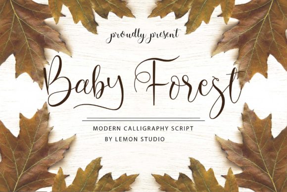 Baby Forest: A Handwritten Typeface for Elegant Branding Projects