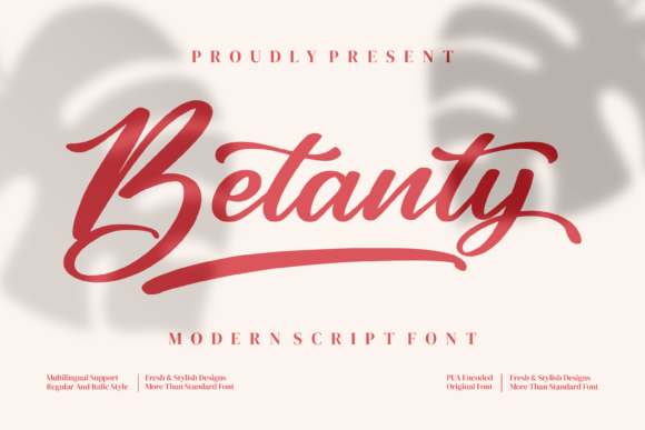 Betanty: The Handwritten Typeface for Authentic Small Business Branding