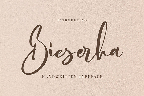 Bieserha: The Handwritten Typeface for Elegant Web Design