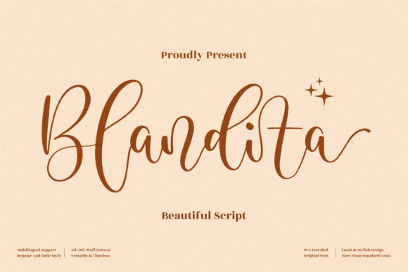 Blandita: The Handwritten Typeface for Modern Editorial Design