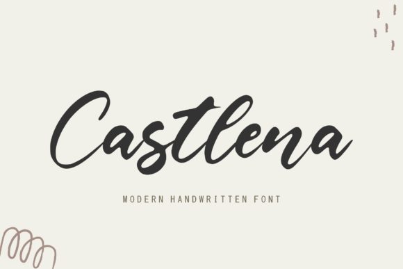 Castlena: A Flowing Handwritten Typeface for Elegant Brand Identity