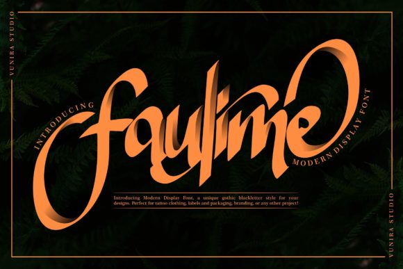 Faulime: The Premium Handwritten Typeface for Polished Branding
