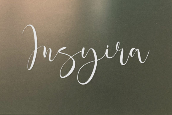 Insyira: The Handwritten Typeface for Elegant Editorial Design