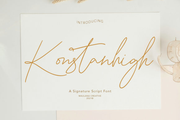 Konstanhigh: The Elegant Script Typeface for Modern Branding