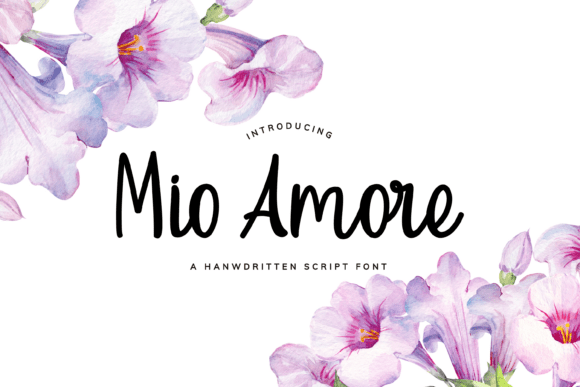 Mio Amore: The Handwritten Typeface for Elegant Web Design