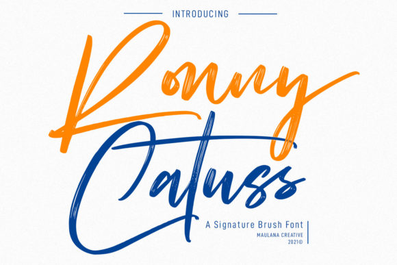 Ronny Catuss: The Handwritten Font That Elevates Your Brand Identity