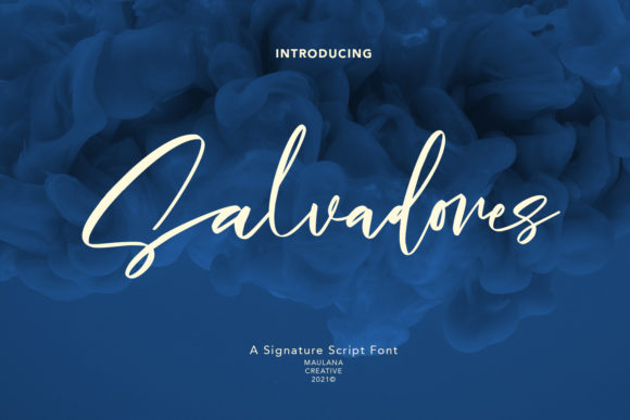 Salvadores Signature: The Handwritten Typeface for Authentic Brand Identity