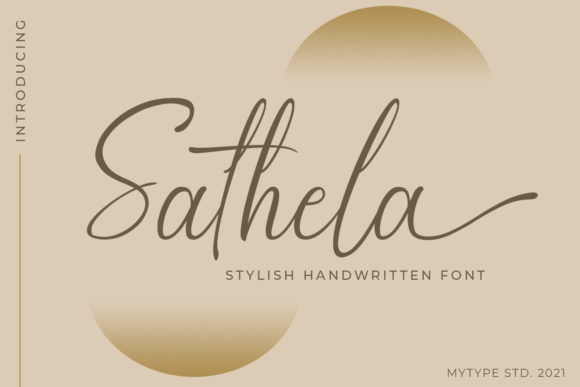 Sathela: The Elegant Script Font for High-Impact Campaigns