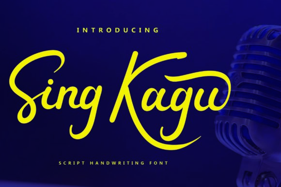 Sing Kagu: The Handwritten Typeface for Elegant Editorial Design